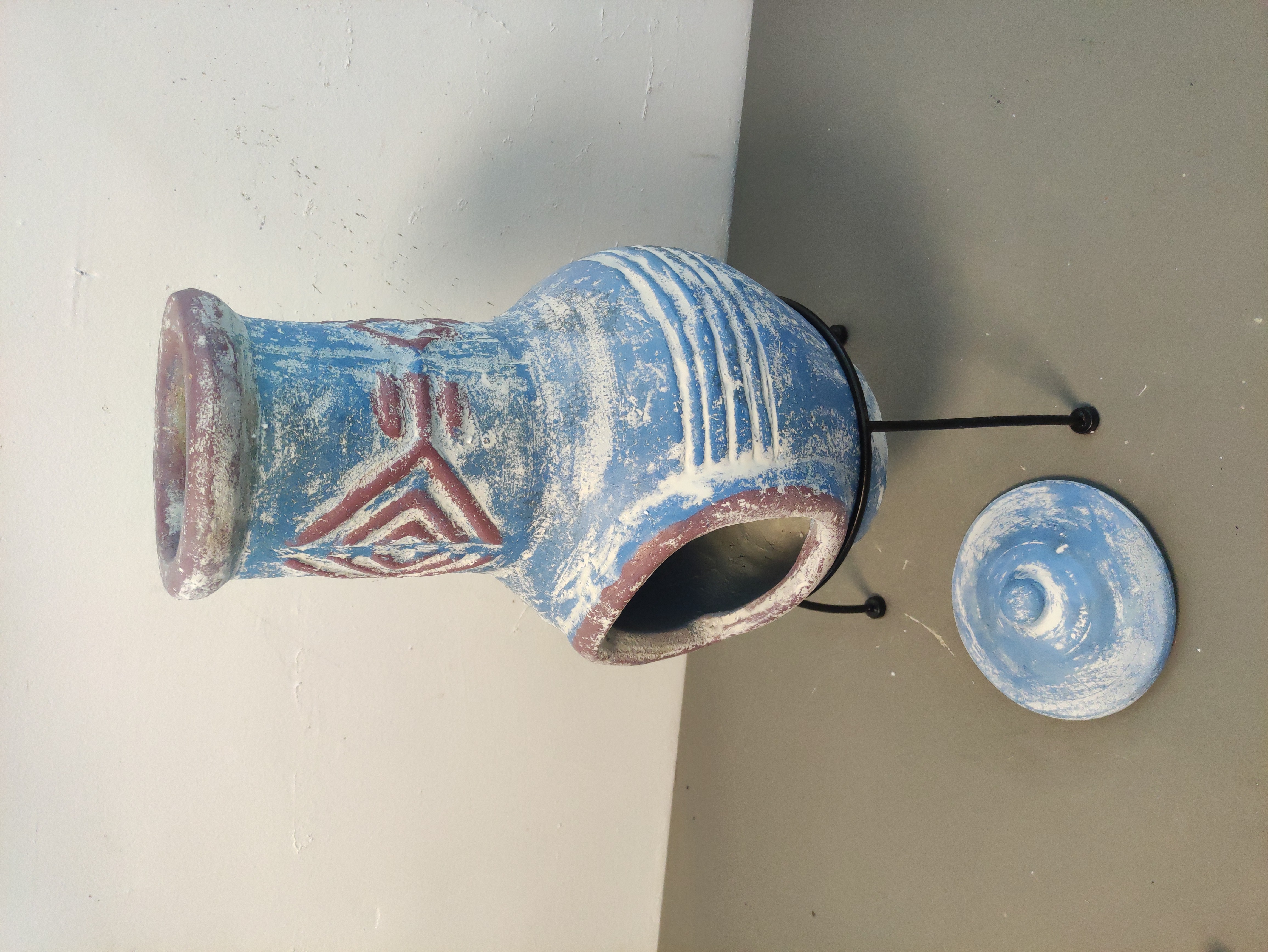 chimenea brasero exterior jardin terracota 22-71x30 1u